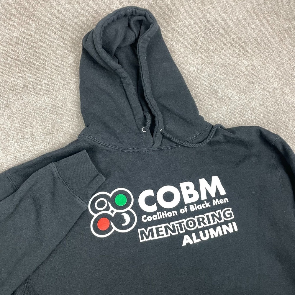 Independent Hooded Mens Medium Black COBM Making Education Relevant Graphic Logo